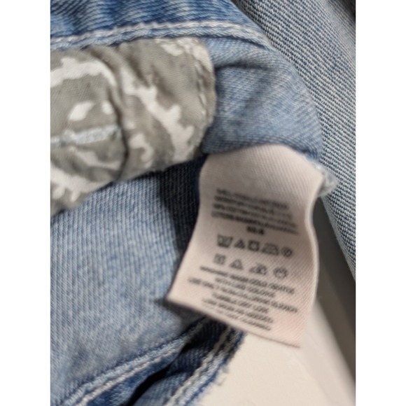 FREE PEOPLE Womens XS Blue Denim‎ Button-Up Pockets Jean Jacket - Picture 6 of 8
